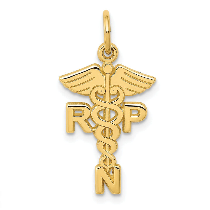 14k Yellow Gold Nurse Practitioner Pendant