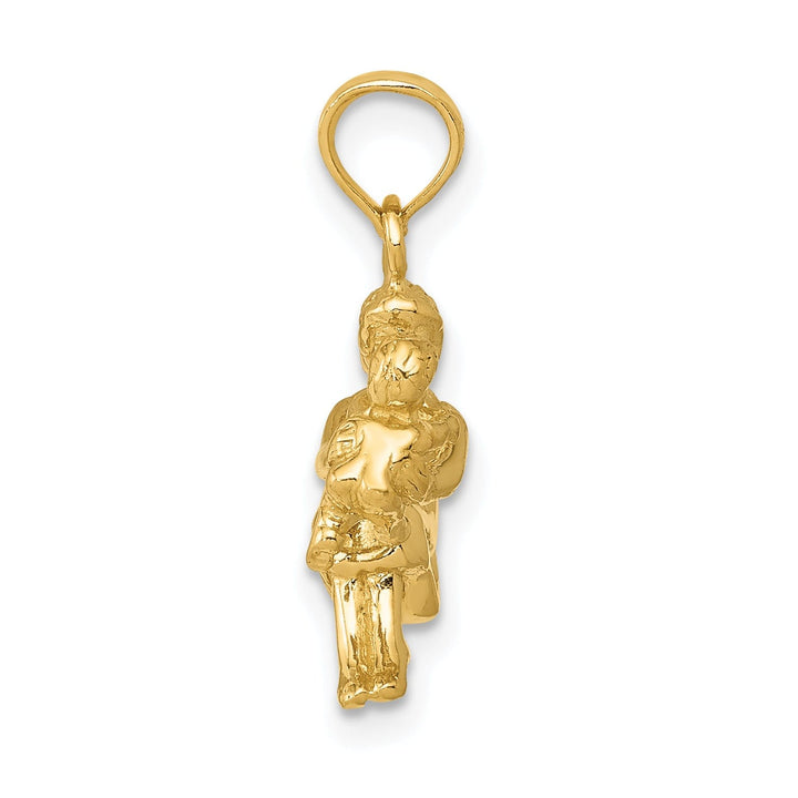 14k Yellow Gold Mother holding child Pendant