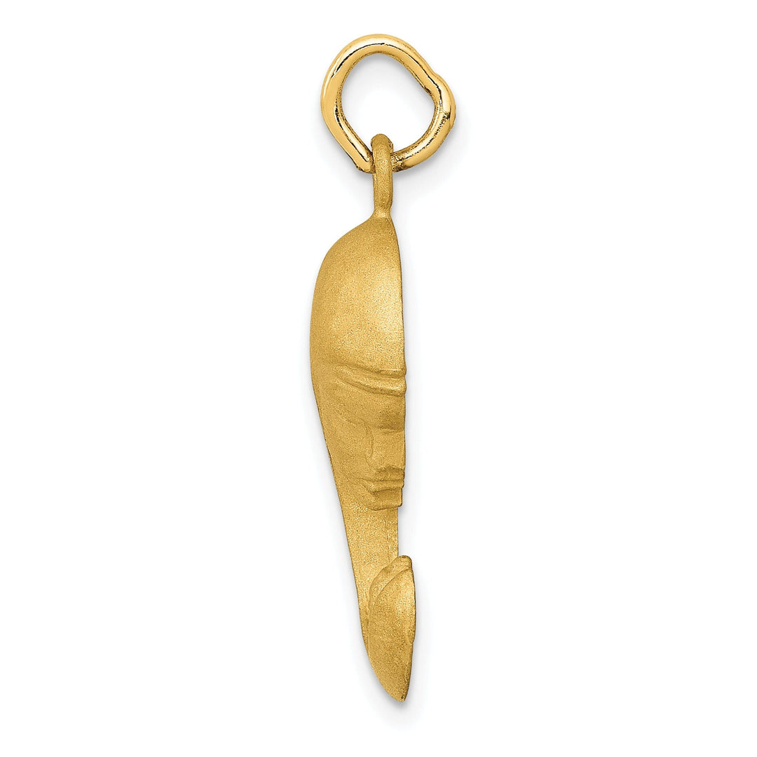 Solid 14k Yellow Gold Mother and Baby Pendant