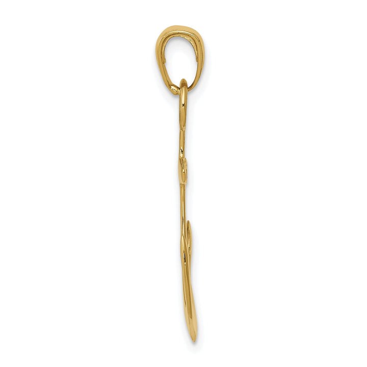 14k Yellow Gold Anchor Pendant