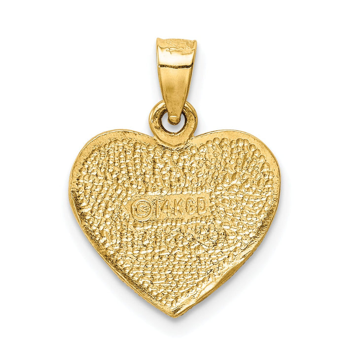 14k Yellow Gold Heart Pendant