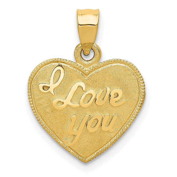 14k Yellow Gold Heart Pendant