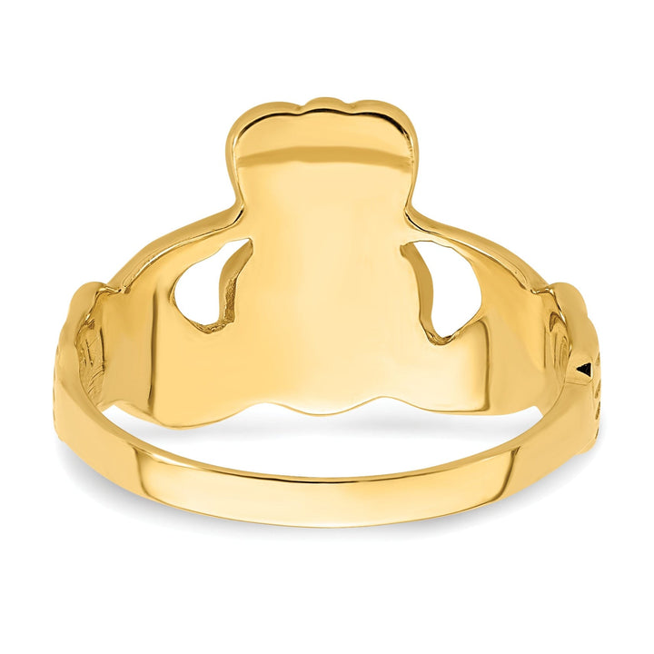 14kt yellow gold ladies claddagh ring