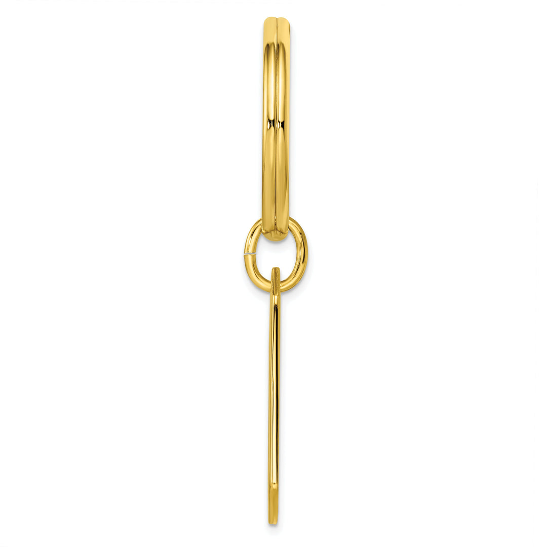 Gold Plated With Engraveable Area Key Ring