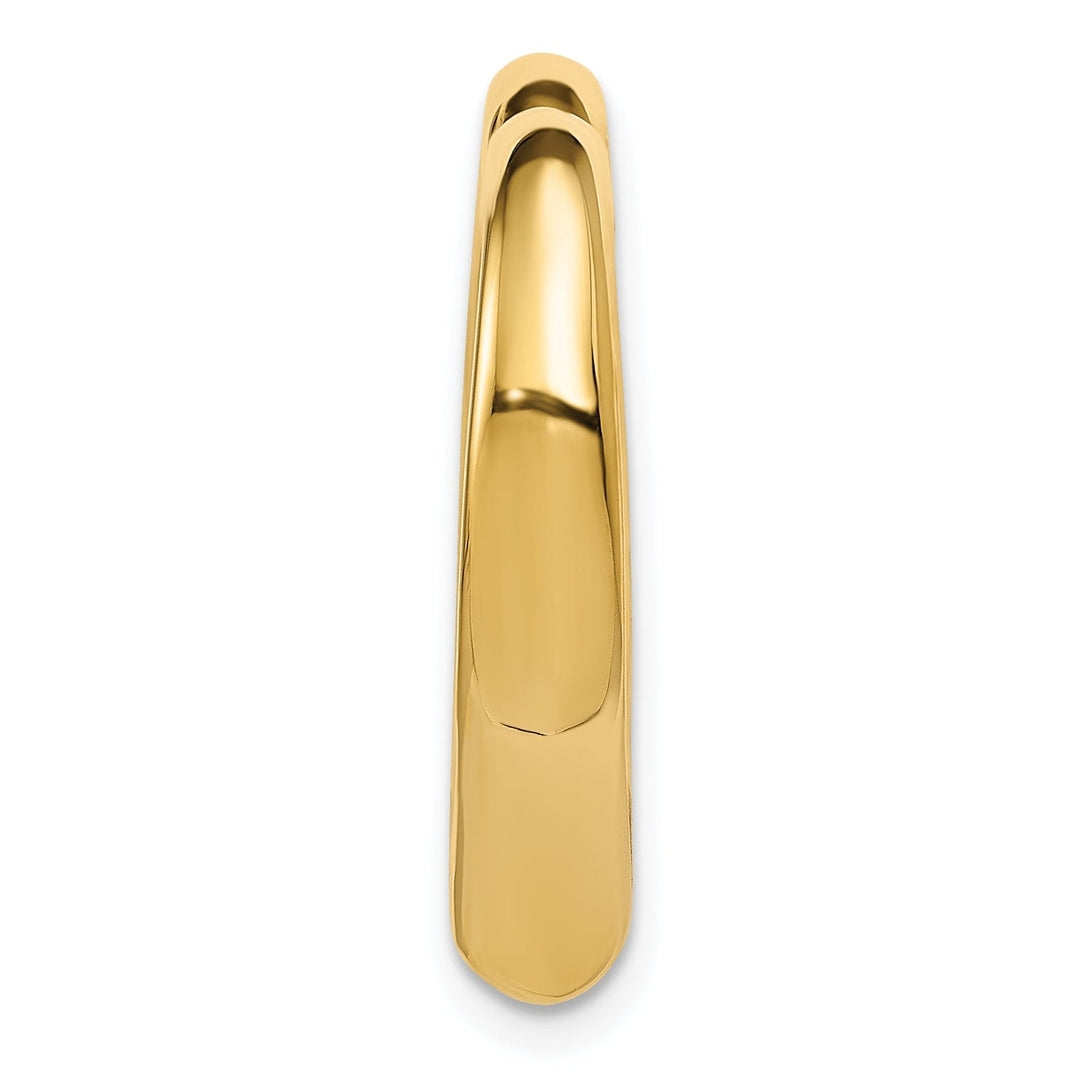 14k Yellow Gold Heart Hollow Pendant Slide