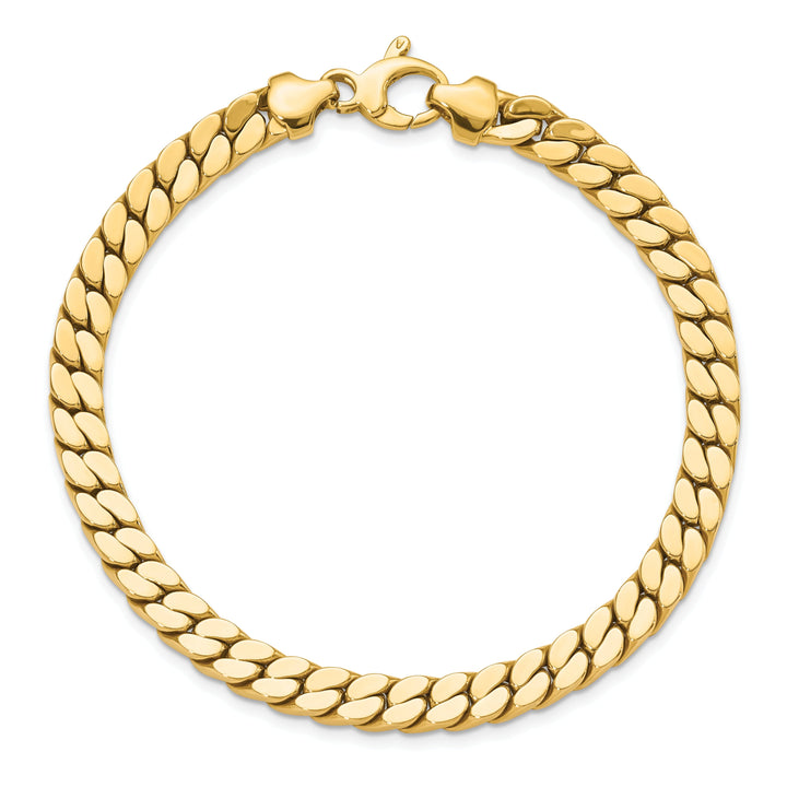 14k Yellow Gold Men's Fancy Link Bracelets