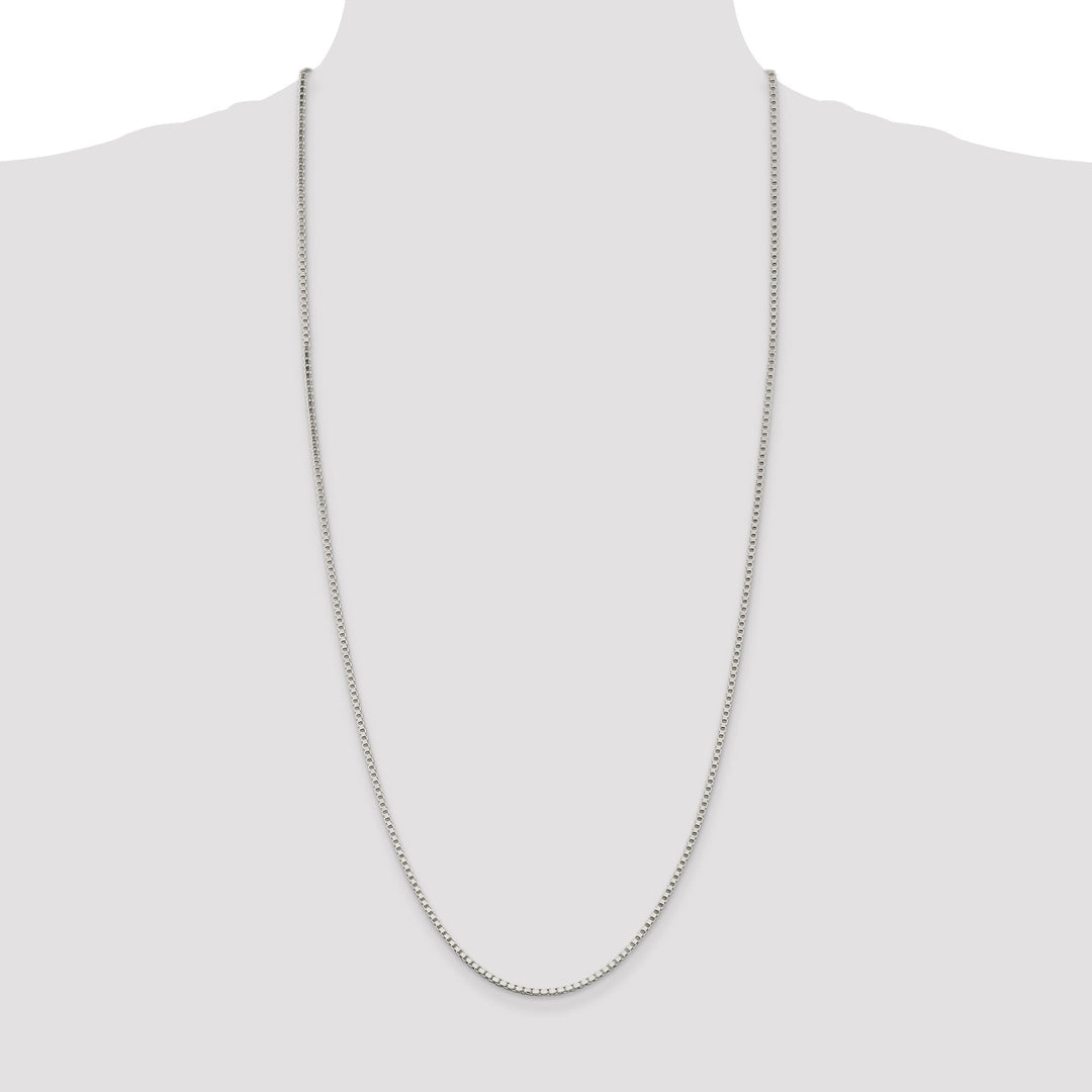 Sterling Silver Polish 2.00-mm Solid Box Chain