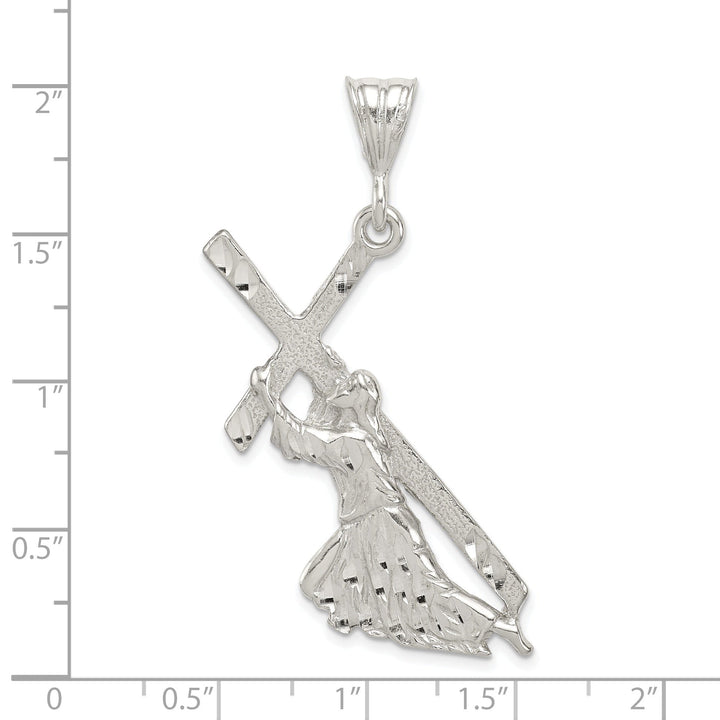 Sterling Silver St. Andrew Cross Pendant