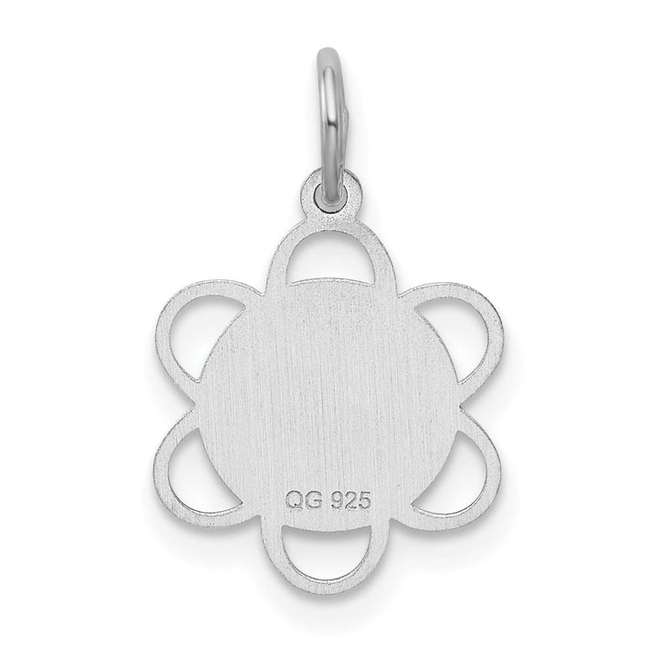 Sterling Silver Solid Sweet Sixteen Disc Charm