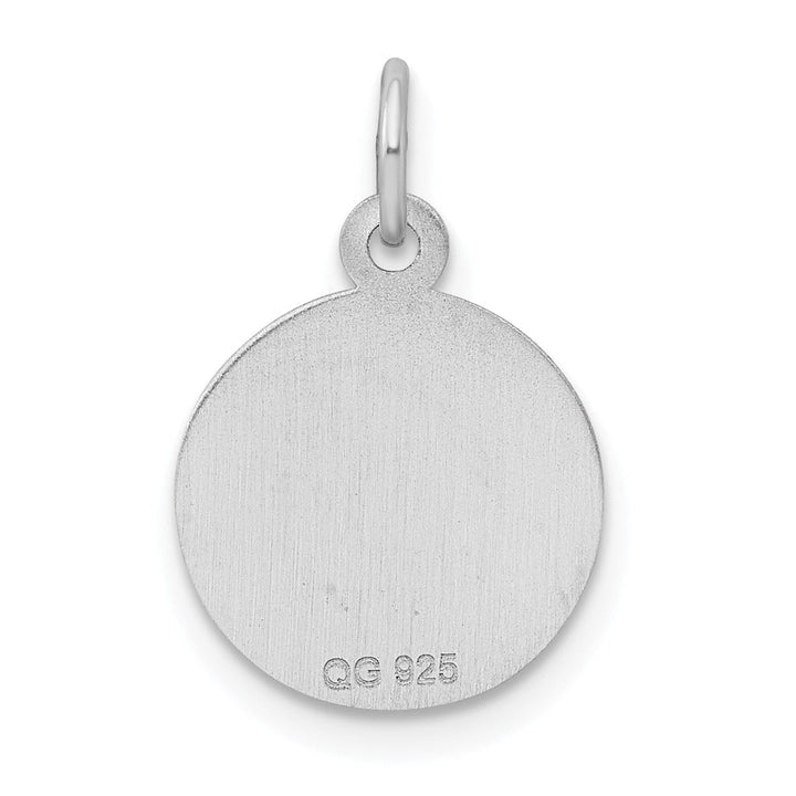 Sterling Silver Sweet Sixteen Disc Pendant