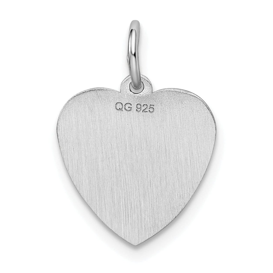 Sterling Silver Sweet Sixteen Heart Pendant