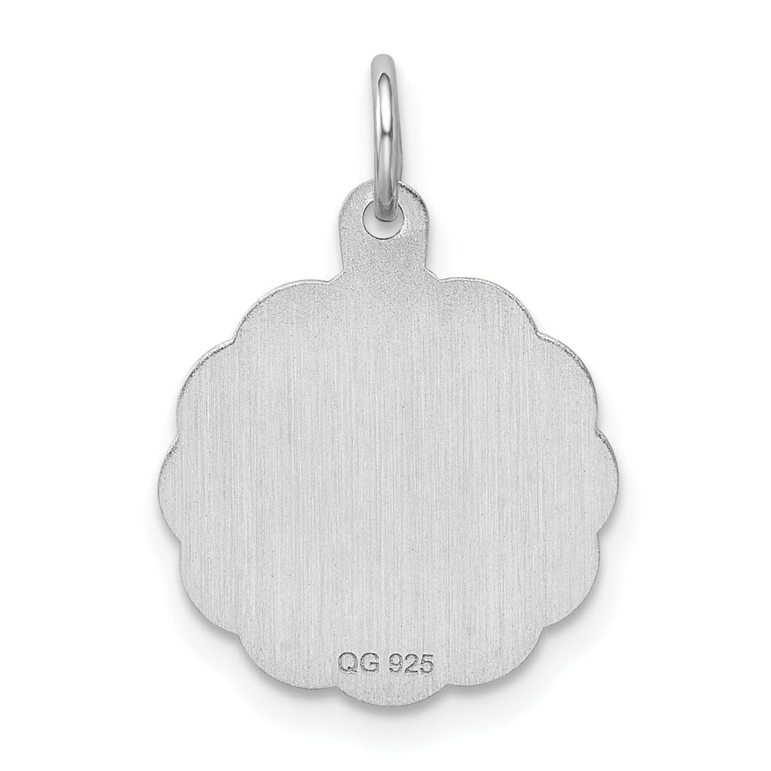 Sterling Silver Sweet Sixteen Disc Pendant