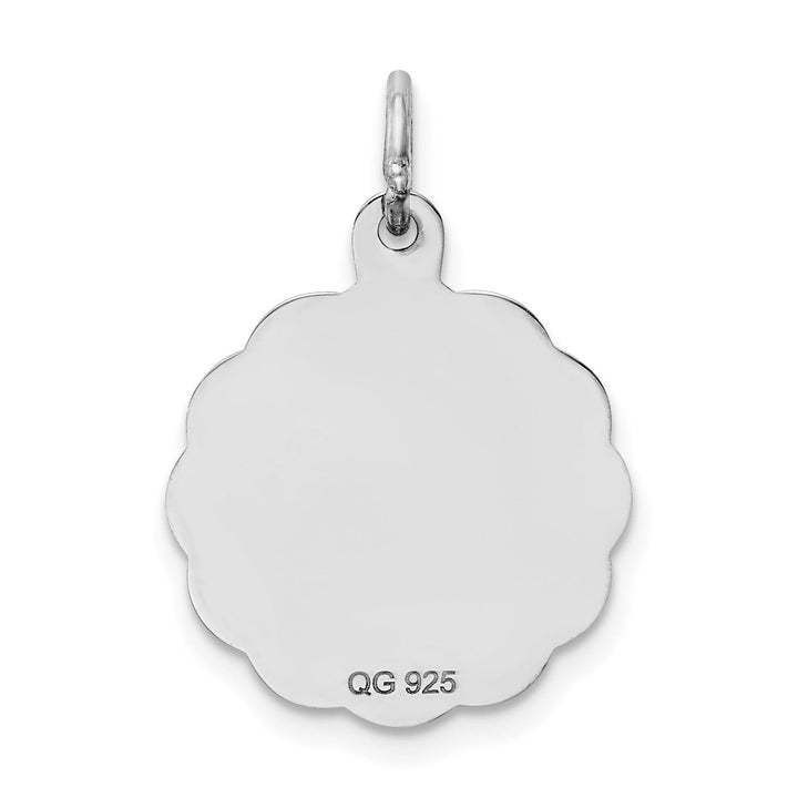 Sterling Silver Polish Its a Girl Charm Pendant