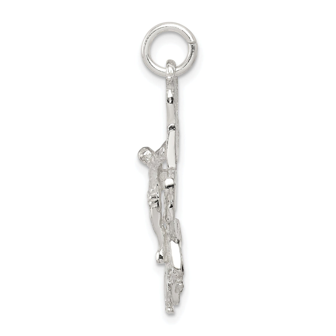 Sterling Silver Cara Vaca Crucifix Pendant