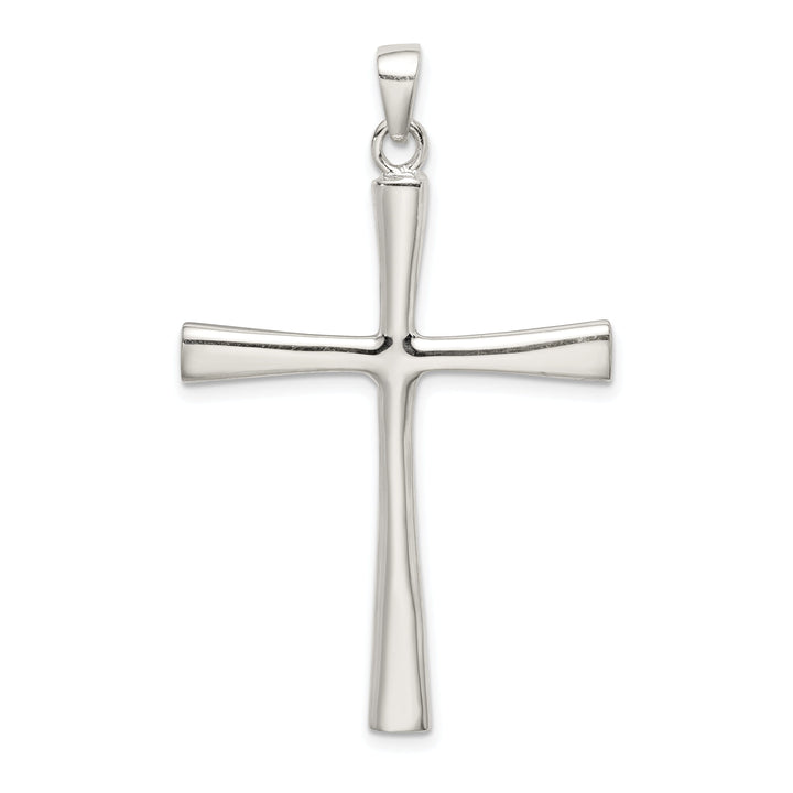 Solid Sterling Silver 3-D Latin Cross Pendant