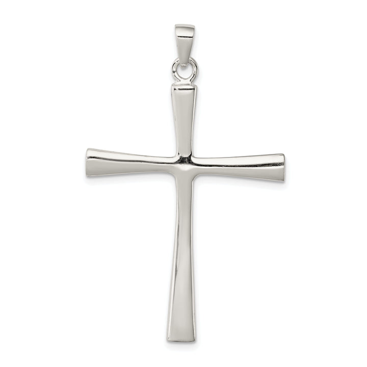 Solid Sterling Silver 3-D Latin Cross Pendant