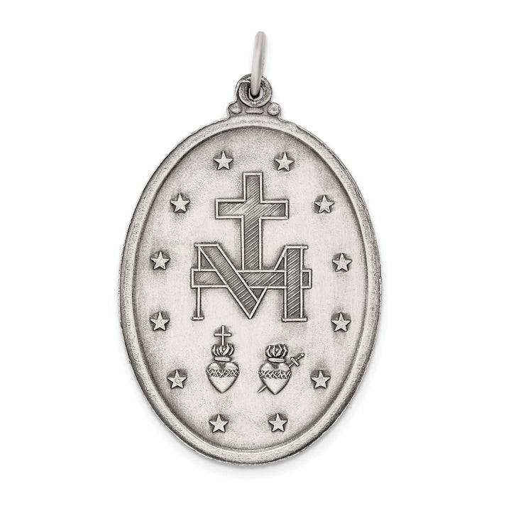 Sterling Silver Antiqued Miraculous Medal