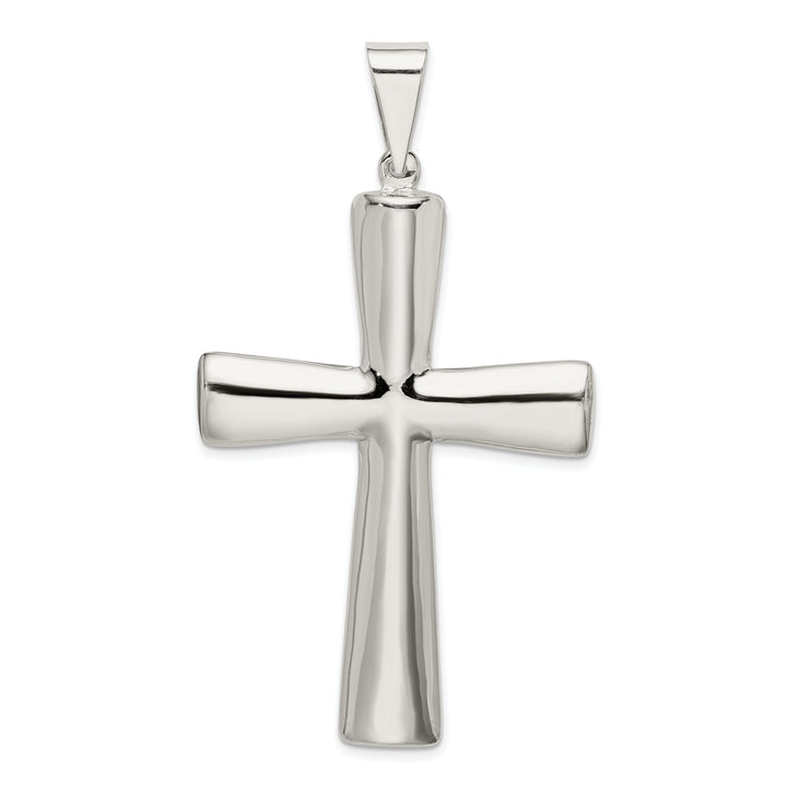 Hollow Sterling Silver 3-D Latin Cross Pendant