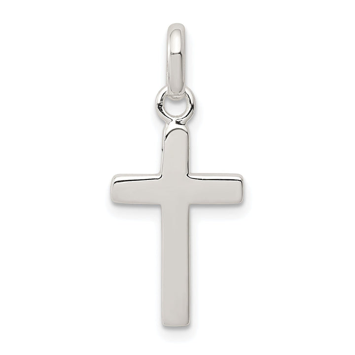 Silver Polished Finish Latin Cross Pendant