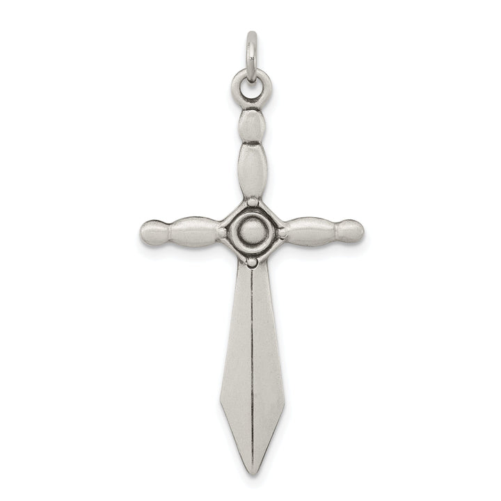 Sterling Silver Sword Cross Pendant