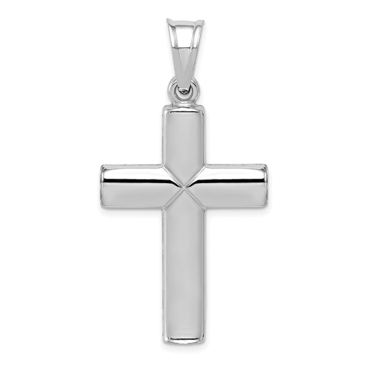 Silver Rhodium Polish Finish Latin Cross Pendant