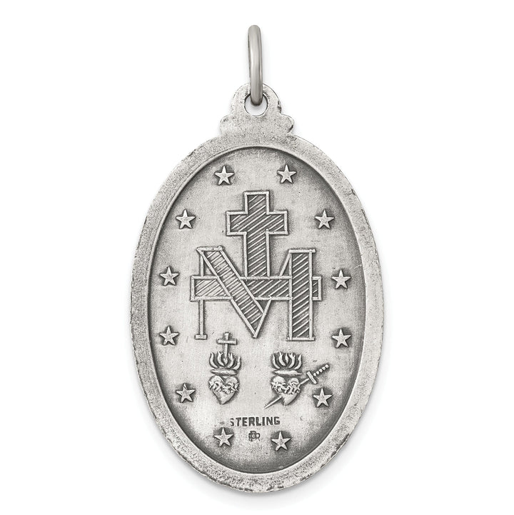 Sterling Silver Antiqued Miraculous Medal