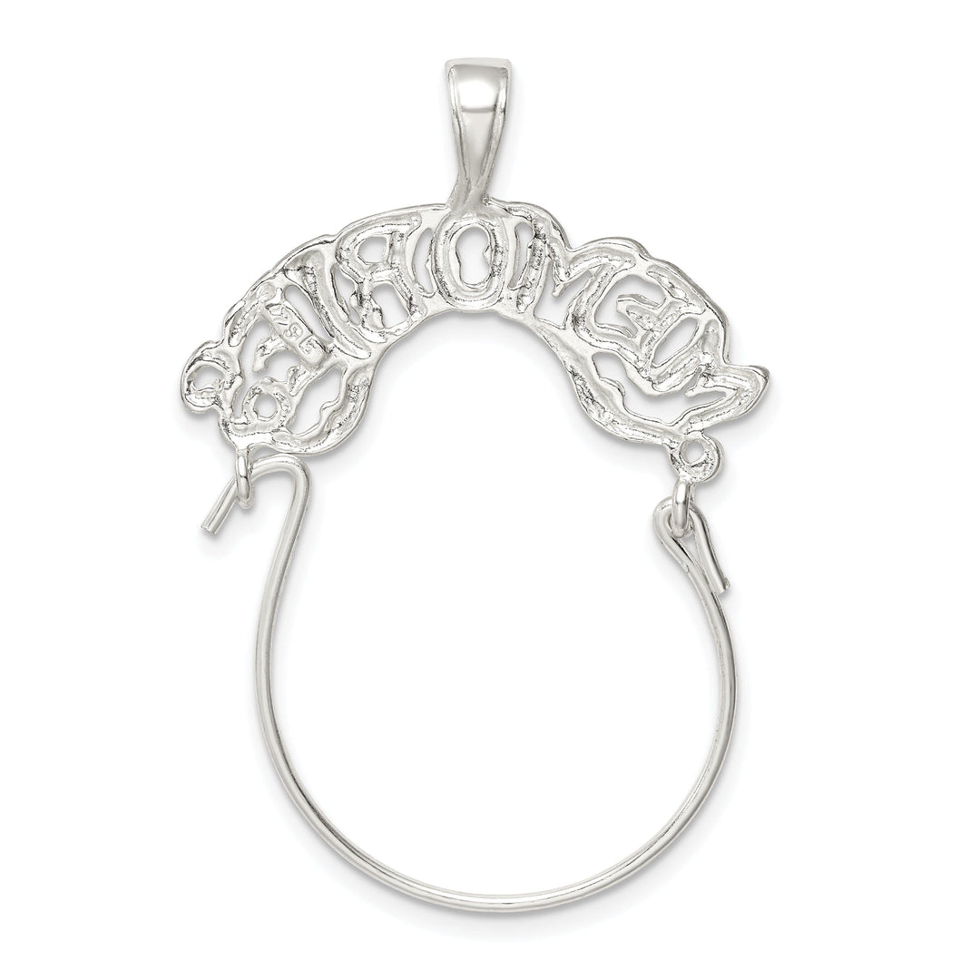 Sterling Silver Memories Charm Holder Pendant