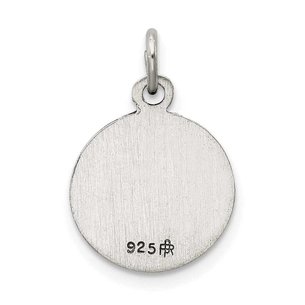 Sterling Silver Antiqued Saint Christopher Medal