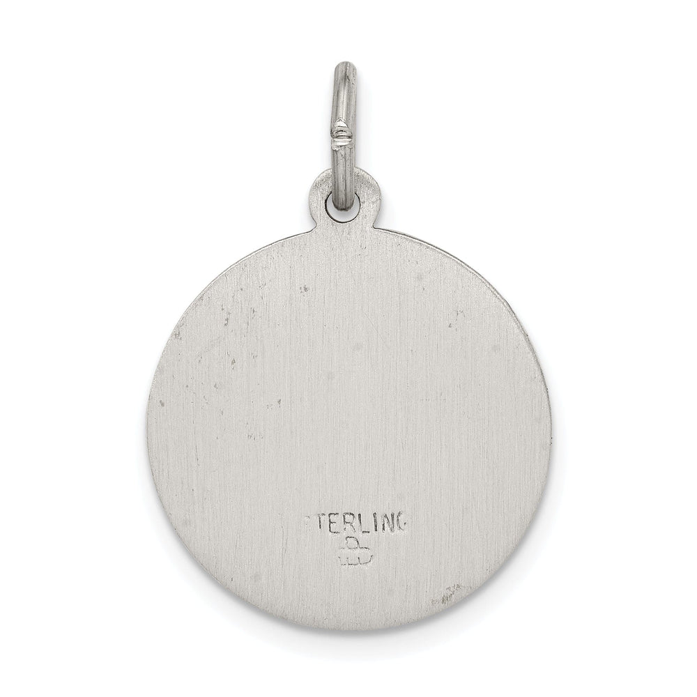 Sterling Silver Antiqued Saint Roch Medal