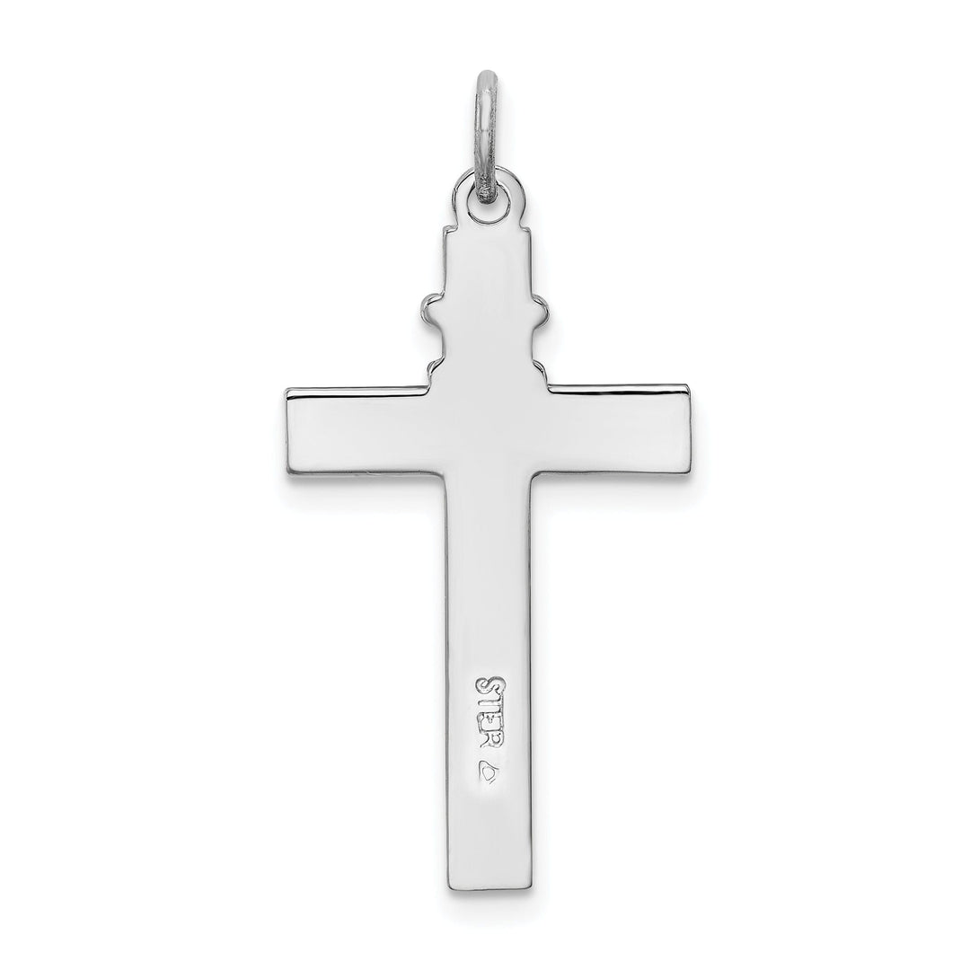 Silver Polish Vermeil Rosary Latin Cross Pendant