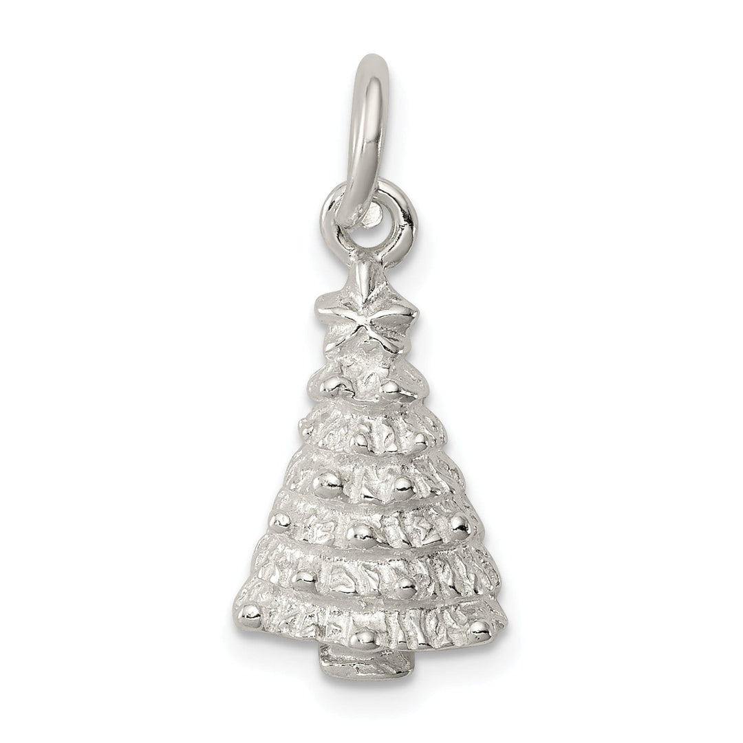 Sterling Silver Christmas Tree Charm Pendant