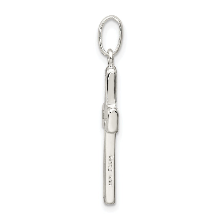 Sterling Silver Cut-out Cross Charm Pendant