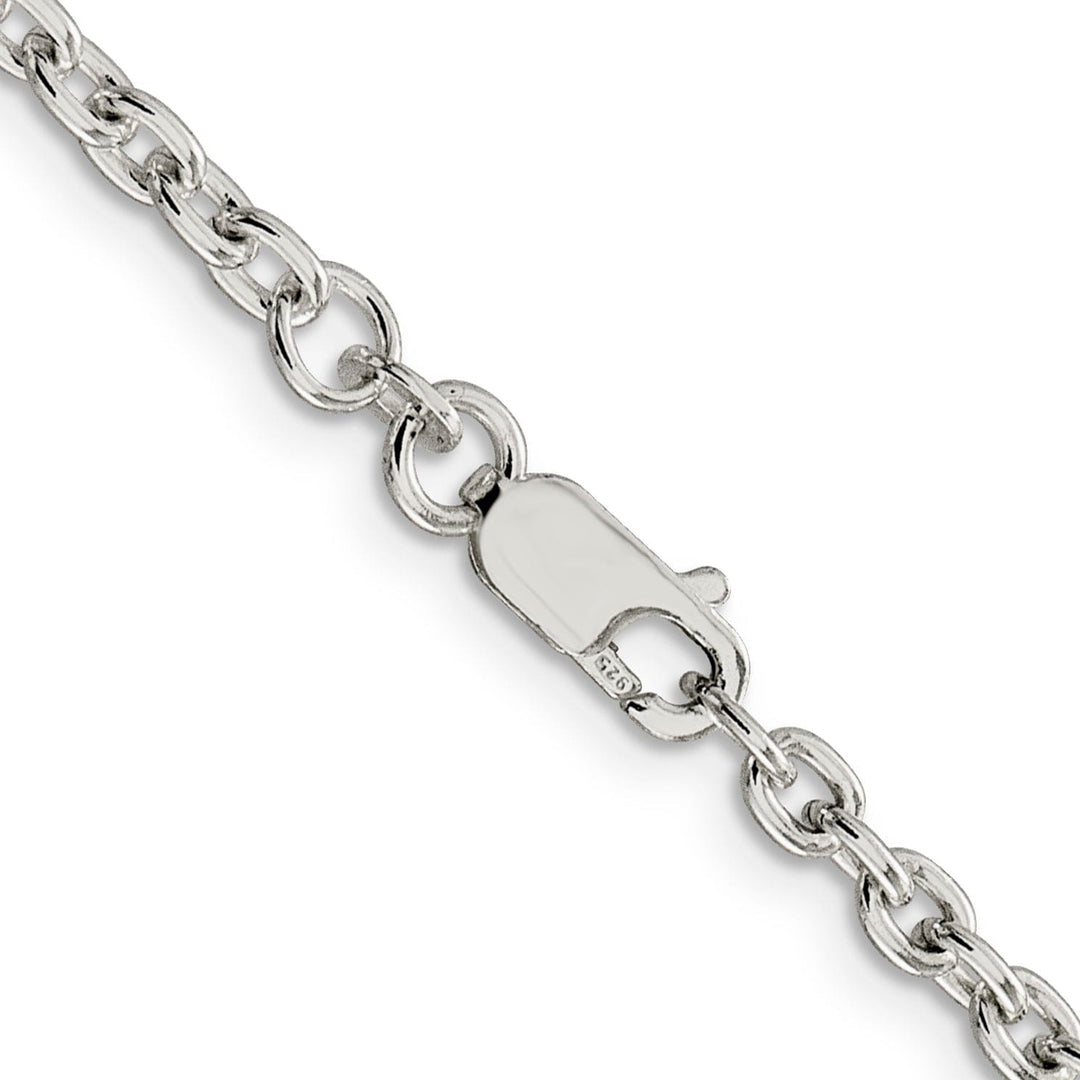 Sterling Silver Polished 3.50-mm Cable Chain