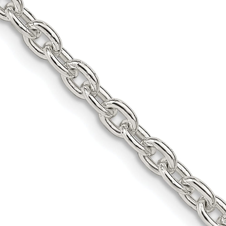 Sterling Silver Polished 3.50-mm Cable Chain