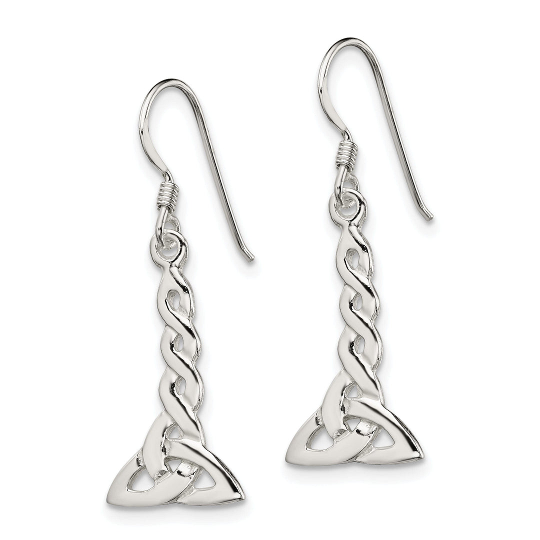 Sterling Silver Decending Celtic Dangle Earrings