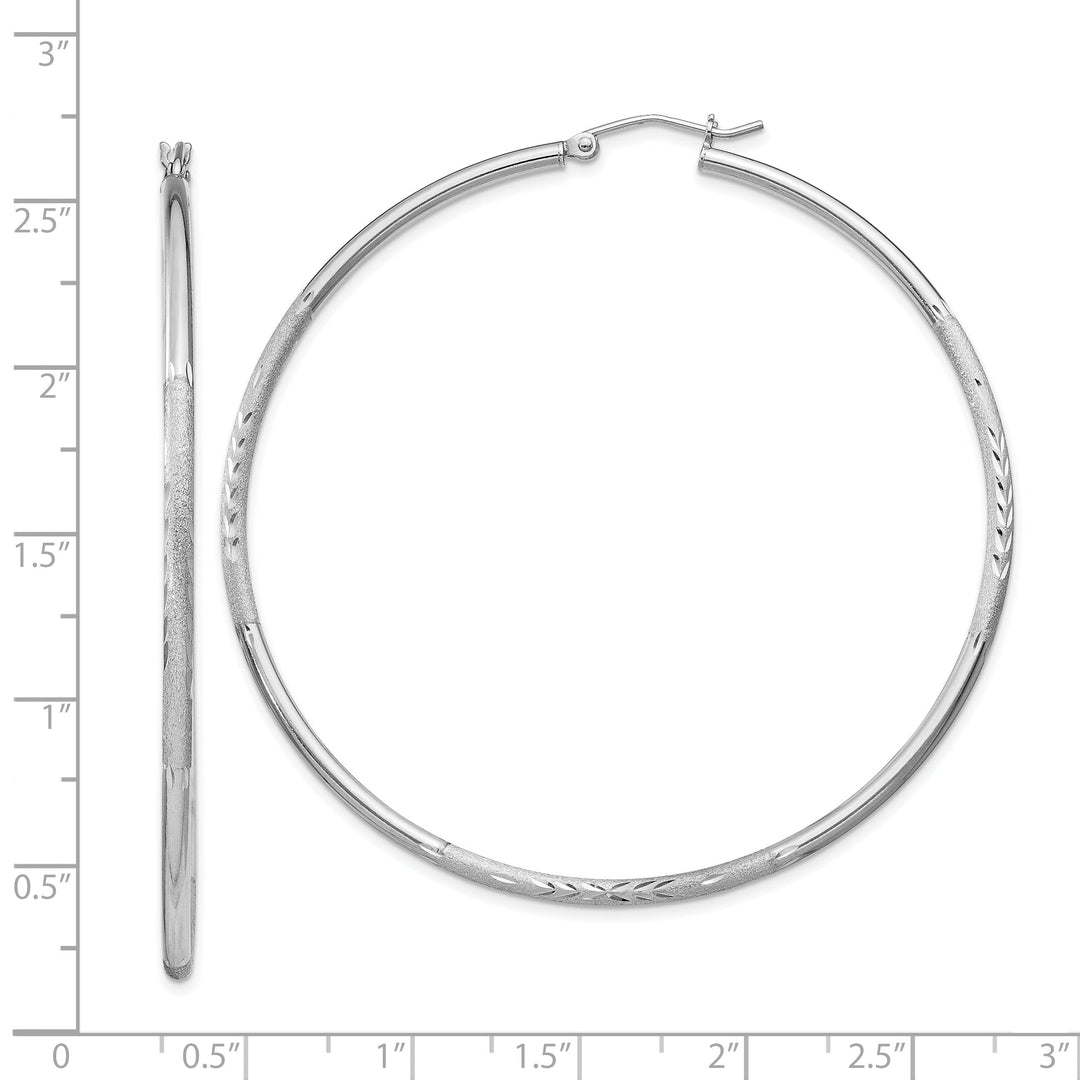 Silver D.C Round Hoop Hinged Earrings