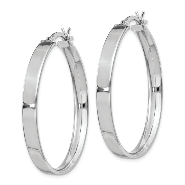 Sterling Silver Polished Finish Hinged Earrings