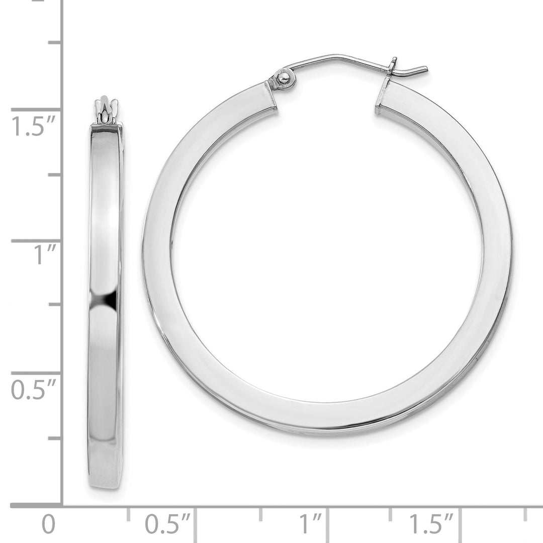 Sterling Silver Hoop 3.25MM Earrings