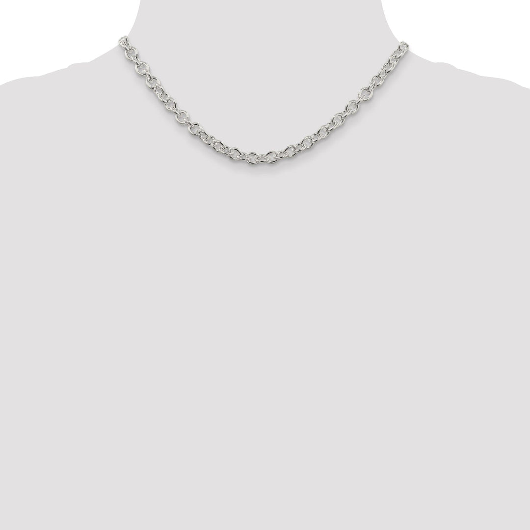 Sterling Silver Polished 6.10-mm Cable Chain