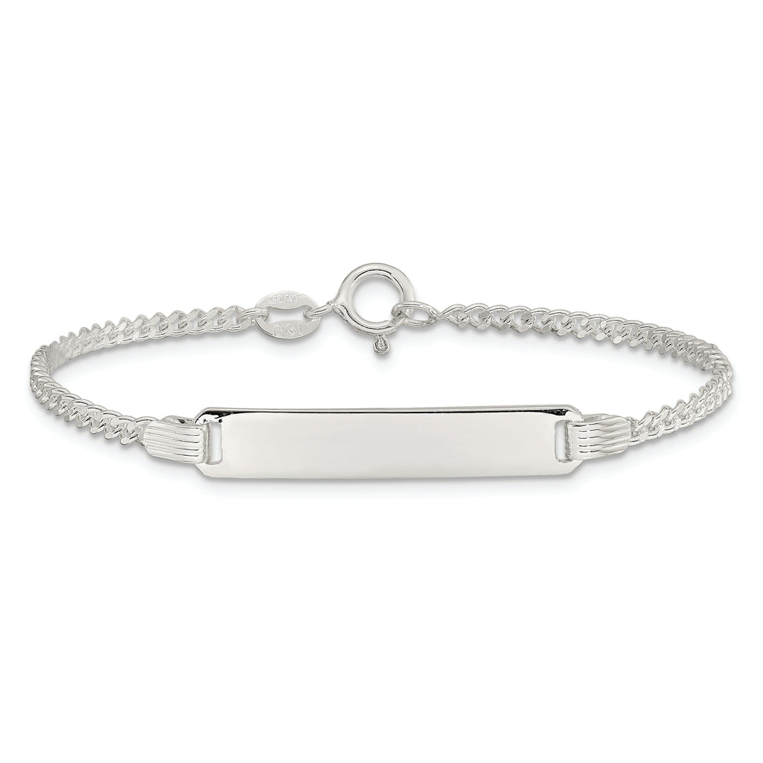 Silver Engravable Children's ID Bracelet