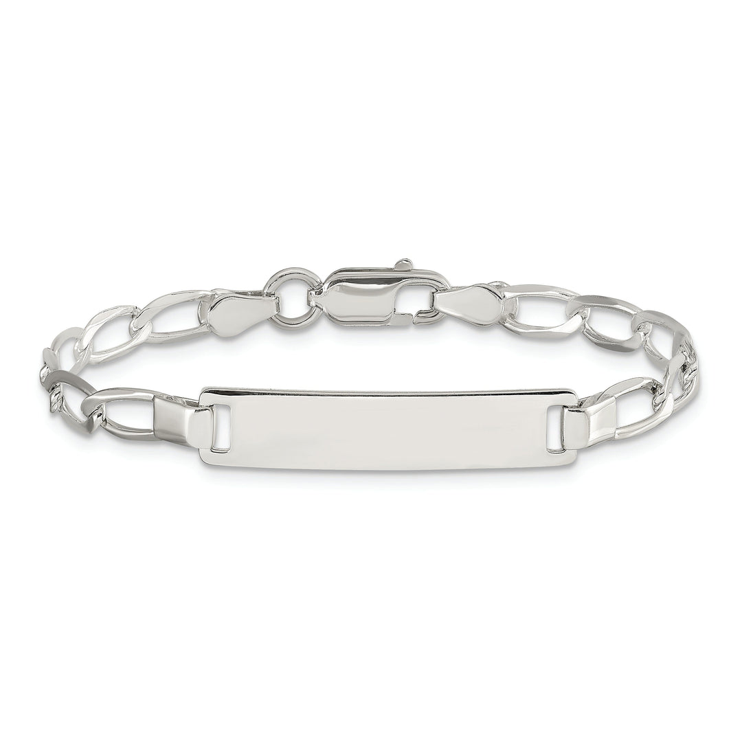 Silver Polish Engravable Childrens ID Bracelet