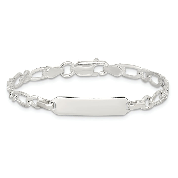 Silver Polish Engraveable Childrens ID Bracelet