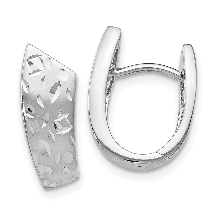 Silver Radiant Essence Diamond Cut Earrings