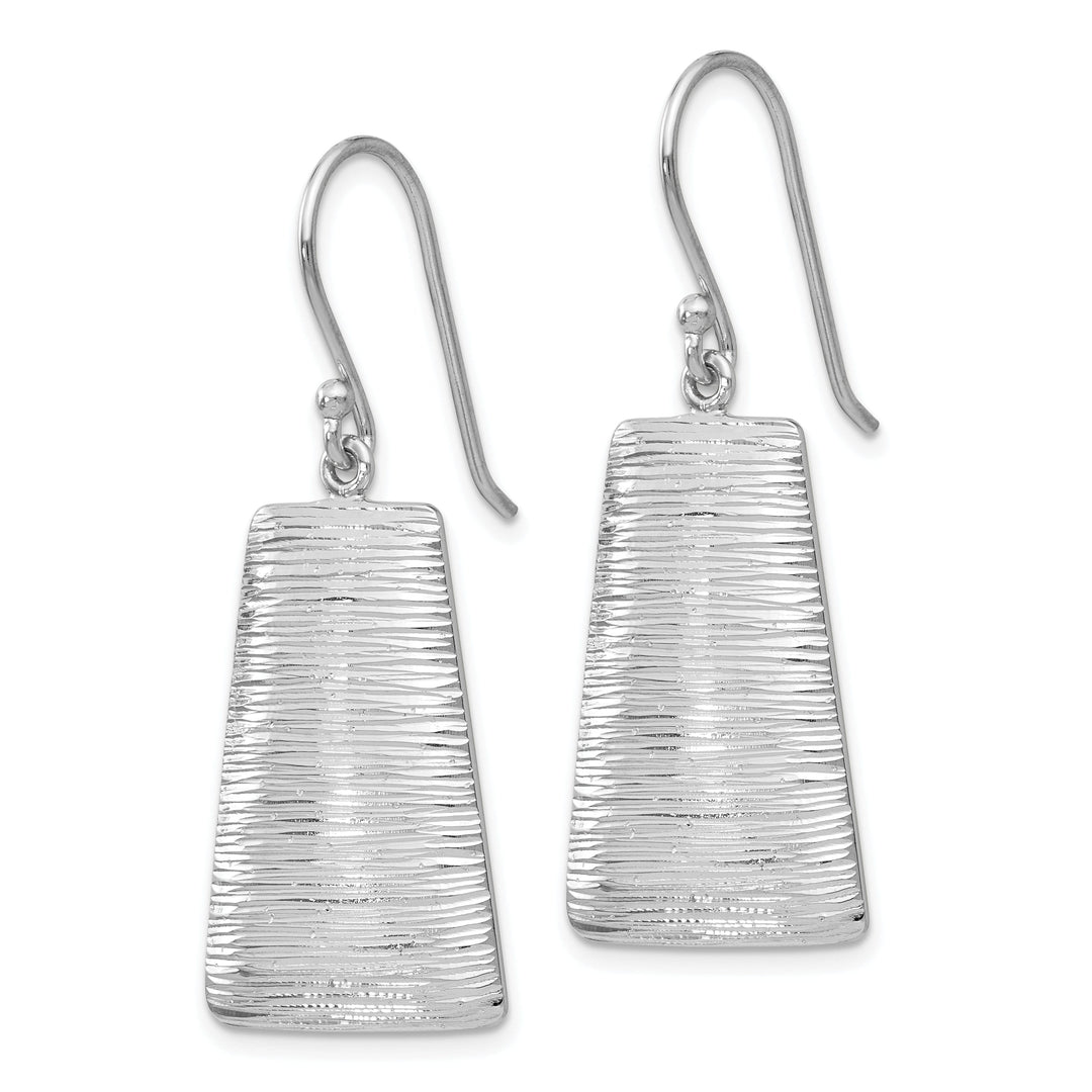 Silver Radiant Essence Shepherd Hook Earrings