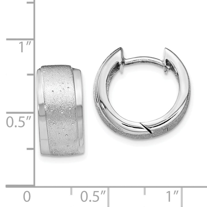 Silver Radiant Essence Hoop Earrings