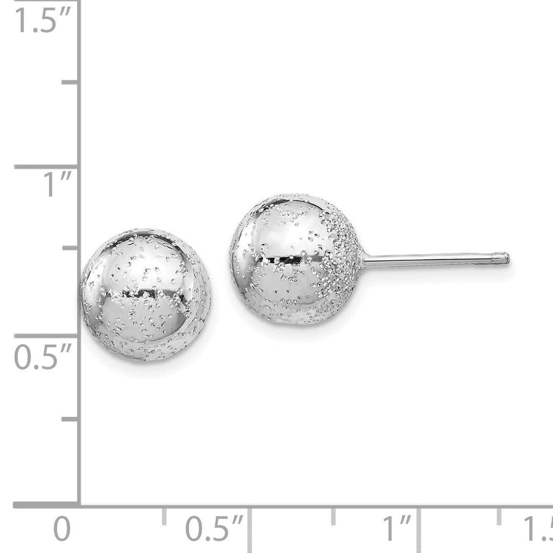 Sterling Silver 10mm Ball Post Earrings