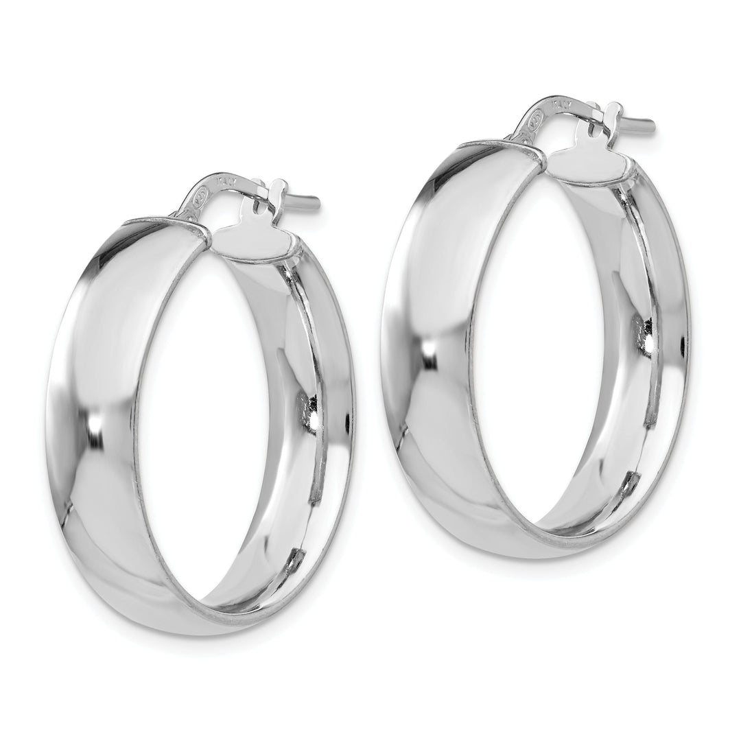 Sterling Silver Hinged Hoop Earrings