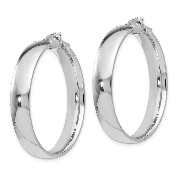 Sterling Silver Hinged Hoop Earrings