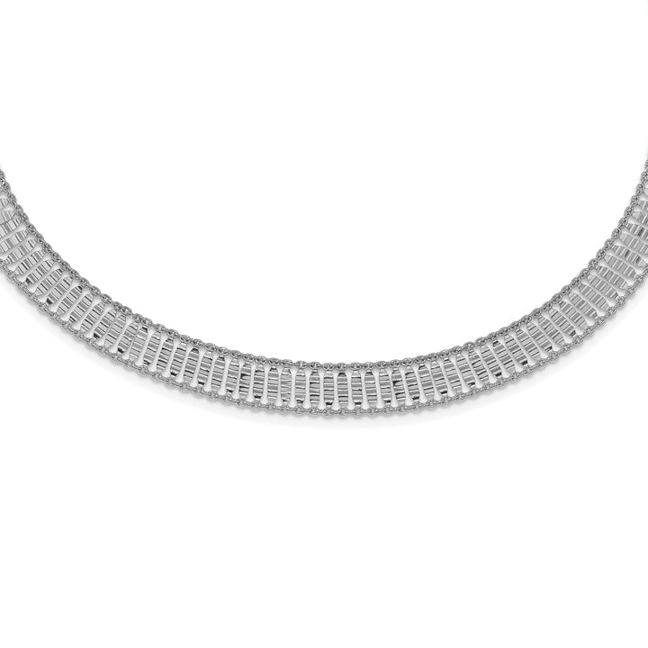 Leslie Sterling Silver Polished Choker Necklace