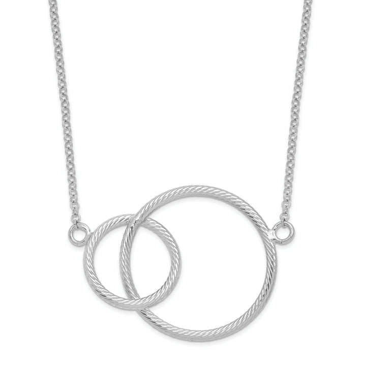 Silver Intertwined Circles Necklace